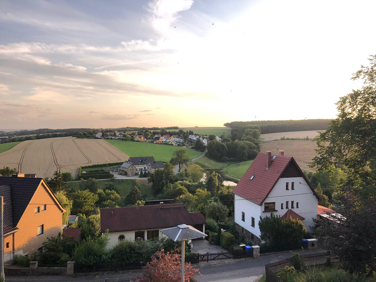 Ausblick auf einen Teil Waldenburgs.